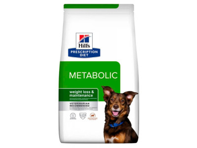 Хілс Hill's PD Canine Metabolic Lamb & Reis сухий корм з ягням для контролю і зниження ваги у собак, 1,5 кг (606044)