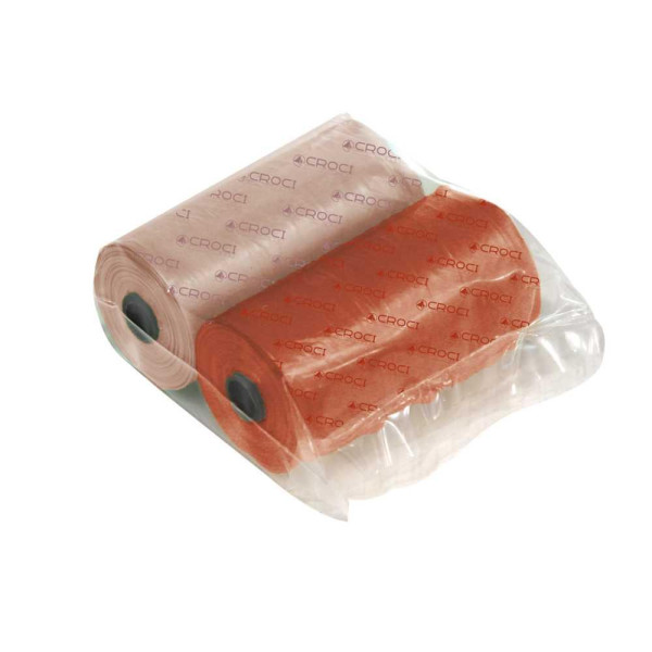 Пакети для собачих фекалій CROCI, кольорові червоний / рожевий