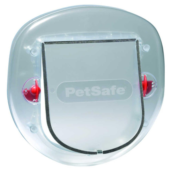 Пластикові двері для дрібної собаки / крупного кота CROCI, до 10 кг, біла, 200x180 мм