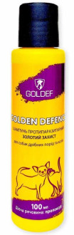 Шампунь Голдеф Золотий Захист Goldef Golden Defence протипаразитарний для маленьких собак та котів, 100 мл