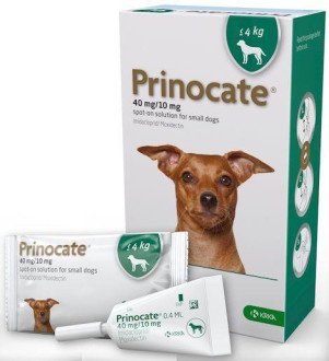 Прiнокат Prinocate Small Dog краплі від бліх та кліщів для маленьких собак вагою до 4 кг, 1 піпетка х 0,4 мл