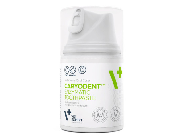 КеріоДент VetExpert Caryodent Enzymatic Toothpaste ензимна зубна паста для котів і собак, 50 мл