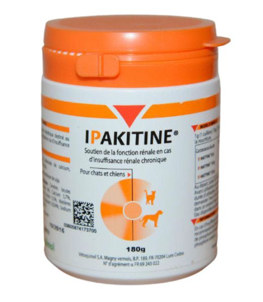 Іпакітіне 180 гр Ipakitine для лікування хронічної ниркової недостатності у собак і котів