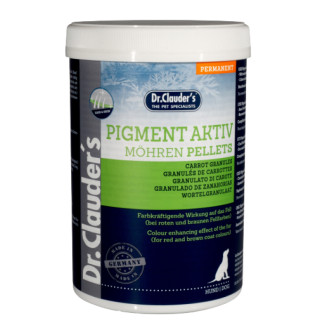 Доктор Клаудерс Dr.Clauder's Pigment Active Carrot Pellets для посилення червоних і коричневих забарвлень хутра собак, 600 гр