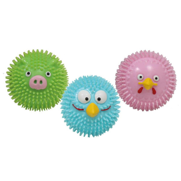 Іграшка для собак CROCI М'яч Мордочки, гума, Д = 6,5 см