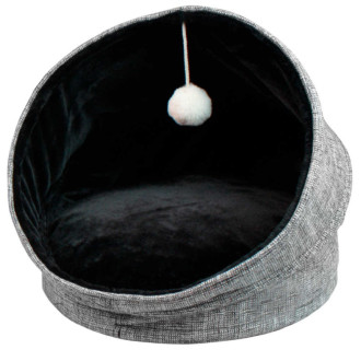Будиночок з іграшкою Igloo Glam Croci 44*44*48 см складаний для котів і собак, колір сірий (C2178449)