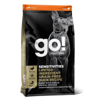 Гоу! Gо! Sensitivites LID Grain Free Duck Recipe беззерновий сухий корм із качкою для цуценят і собак, 1,6 кг (FG00047)