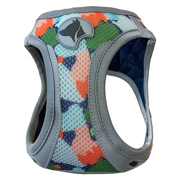 Шлея CROCI HIKING REFLECTIVE, арлекін , нейлон,   S 34-41см