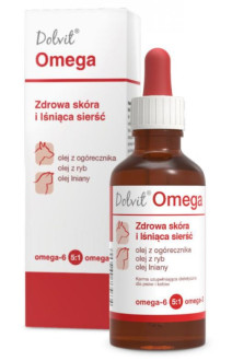 Долвiт Омега Dolvit Omega Dolfos краплі для підтримки хутра шкіри у кішок і собак, 50 мл