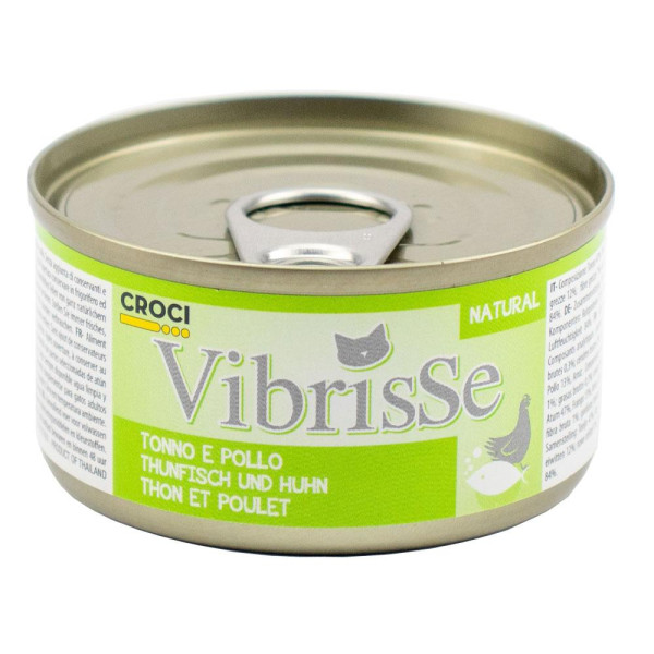 Конс. для котів CROCI VIBRISSE, тунець/курка, 70 г