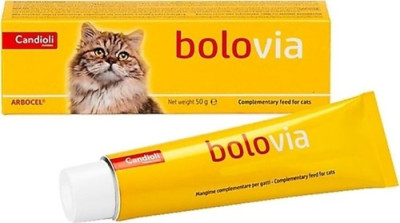 Боловіа Candioli Bolovia паста для виведення шерсті зі шлунка кішок і котів, 50 гр