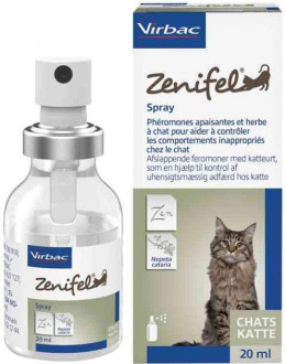 Зеніфел Virbac Zenifel седативний заспокійливий спрей зовнішнього застосування для кішок, 20 мл