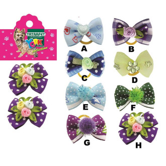 Бантики для собак York3.-3.5 cм 2 шт (фіолет)