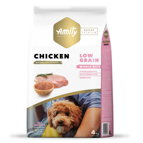 Аміті Amity Super Premium Adult Chicken сухий корм із куркою для дорослих собак, 4 кг (535 CHICK 4 KG)