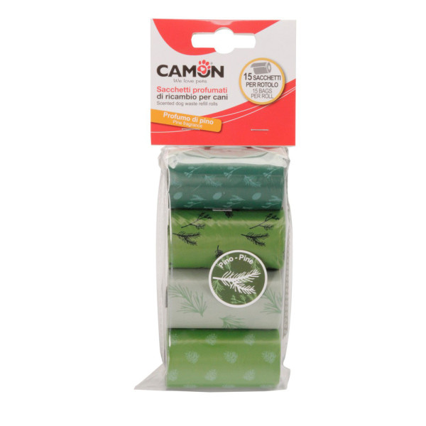 Пакети для собачих фекалій CAMON з ароматом хвої, 6 см