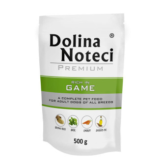 Пауч Dolina Noteci Premium для собак з дичиною, 500 гр