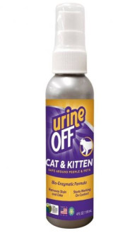 Спрей Тропіклін TropiClean Urine Off для видалення органічних плям та запахів, для котів та кошенят, 118 мл (016998)