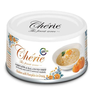 Cherie Urinary Care Chicken & Pumpkin курка і гарбуз у соусі, вологий корм для підтримки сечовивідних шляхів у кішок, 80 гр (CHT17504)