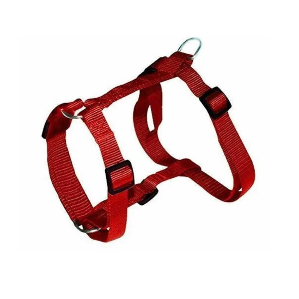 Шлея CROCI PETTORINA, червона, нейлон, 55-95x1,9 см