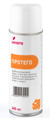 Порошковий спрей Протего Livisto Protego Spray для захисту уражених ділянок шкіри у тварин, 400 мл