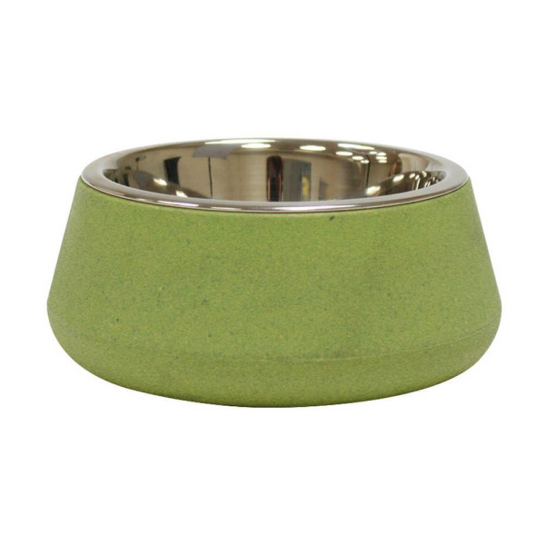 Миска CROCI Bamboo, бамбукове волокно / нерж., зелена, 0,8л, 17см