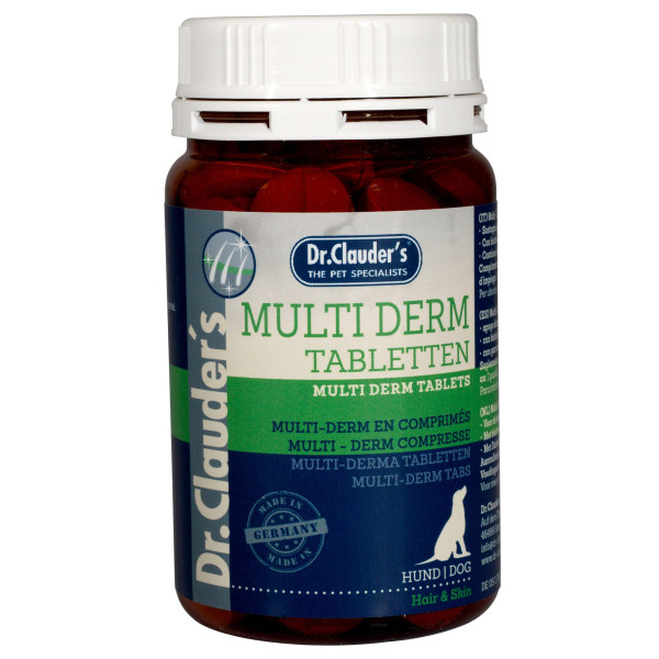 Мультидерм Dr.Clauder's Hair &amp; Skin Multi-Derm Tablets вітаміни, мінерали для шкіри та шерсті собак, 90 таблеток