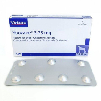 Іпозан 3,75 мг Ypozane М для лікування передміхурової залози у собак вагою 7.5 - 15 кг, 7 таблеток