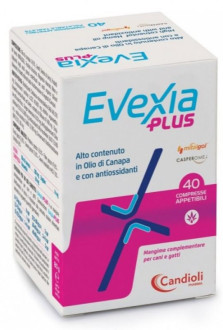 Евексія Плюс Candioli Evexia Plus з конопляною олією в разі хронічних болів у собак і котів, 40 таблеток (банка) (PAE6370)