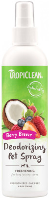 Спрей-дезодорант Тропіклін Свіжа Ягода TropiClean Deodorizing Spray Berry Breeze освіжаючий для котів та собак, 236 мл (861312)