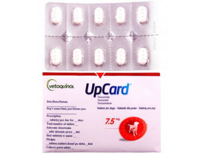 Апкард 7,5 мг UpCard діуретик для собак, 10 таблеток