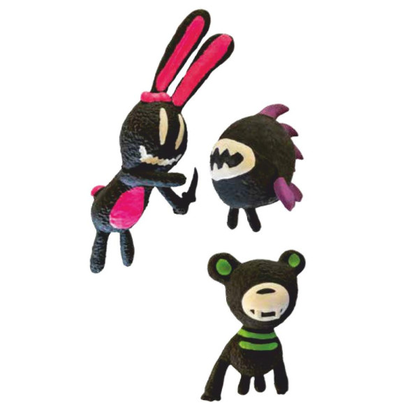 Іграшка для собак CROCI Horror, казкові тварини страшилки, латекс, пищалка, в асортім., 10-15 см