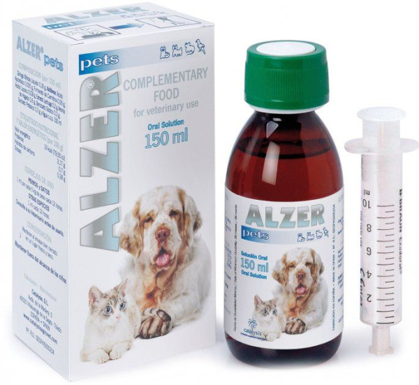 Альцер Петс Alzer Pets вітаміни для підтримки мозкової діяльності вікових котів і собак, 150 мл (2306202302)