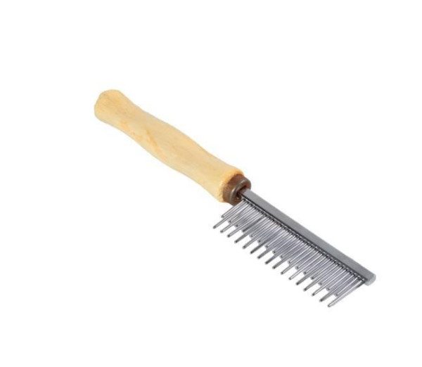 Гребінець ТМ &quot;FOX&quot; дерев'яний з різнозуб'ями, 17,5 х 3 см