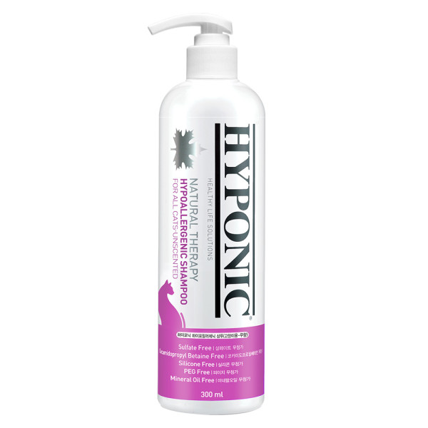 Хіпонік Hyponic Hypoallergenic Shampoo Cat Unscented гіпоалергенний шампунь без аромату для котів, 300 мл (H2SH1AL0300NOKNN)