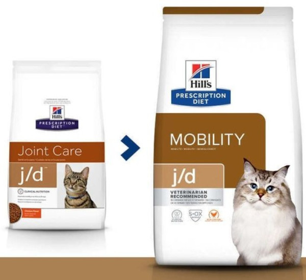 Хілс Hill's PD Feline J/D Mobility лікувальний корм для котів при захворюваннях суглобів, 1,5 кг (605857)