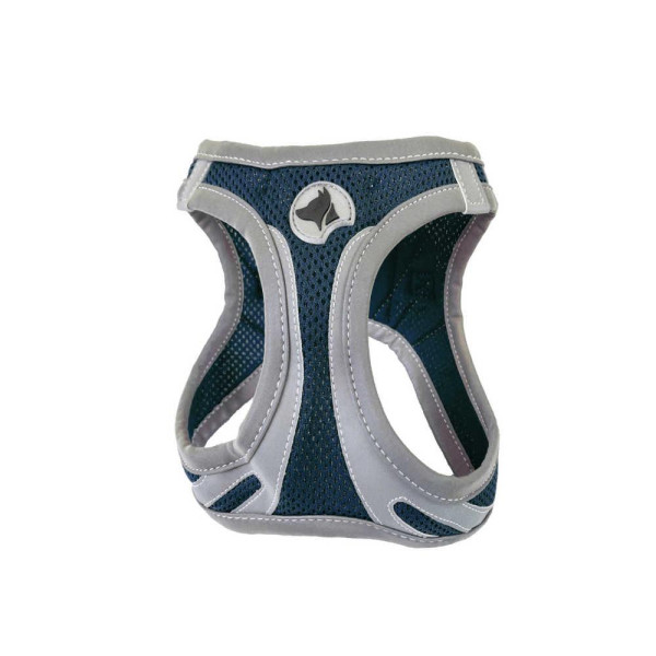 Шлея CROCI HIKING REFLECTIVE, синя, нейлон, S 34-41 см