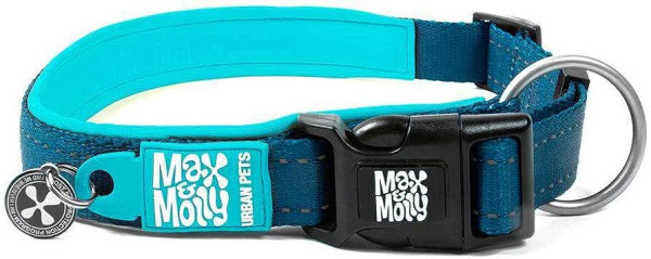 Нашийник Блакитне Небо Max &amp; Molly Smart ID Collar Sky Blue/L з QR-кодом для собак, обхват шиї 39 - 62 см (215084)