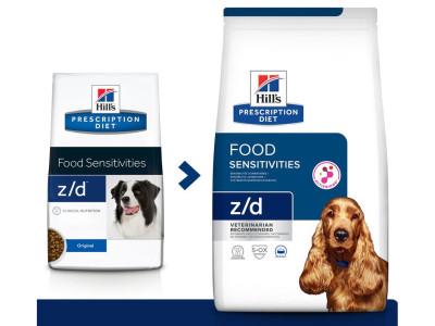 Хілс Hill PD Canine Z/D Food Sensitivities ActivBiome+ дієтичний корм для собак з харчовою алергією, 3 кг (605911)