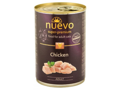 Нуево 400 гр Nuevo Cat Adult Chicken вологий консервований корм з куркою для котів (95105)