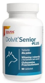 Долвiт Сеньйор Плюс Dolvit Senior Рlus Dolfos вітамінно-мінеральний комплекс для літніх собак, 90 таблеток
