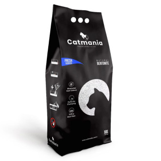 Катманія Свіжість Catmania Fresh Scented бентонітовий грудкуючий наповнювач для котячих туалетів, блакитні гранули, 10 л