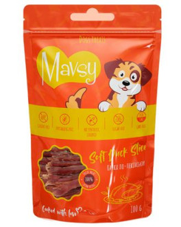 Мавсі Mavsy Soft Duck Slice смужки з качки по пекінськи - ласощі для собак, 100 гр (LSD01)
