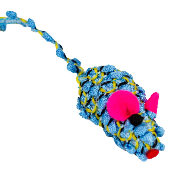 Іграшка для котів TETRAPET, текстильна мишка, 4 см