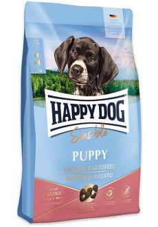 Happy Dog Sensible Puppy Salmon & Potato лосось і картопля, сухий корм для цуценят від 1 до 6 місяців, 10 кг (61000)