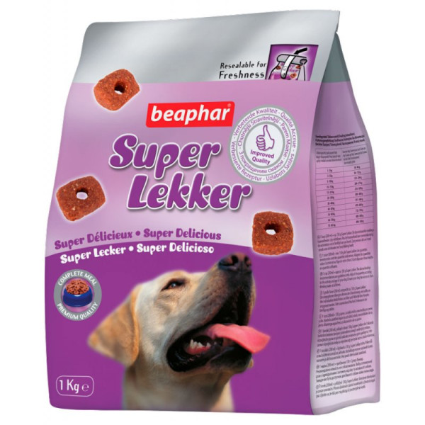 Супер Леккер Beaphar Super Lekker делікатесний корм, печиво для собак будь-якого віку, 1 кг