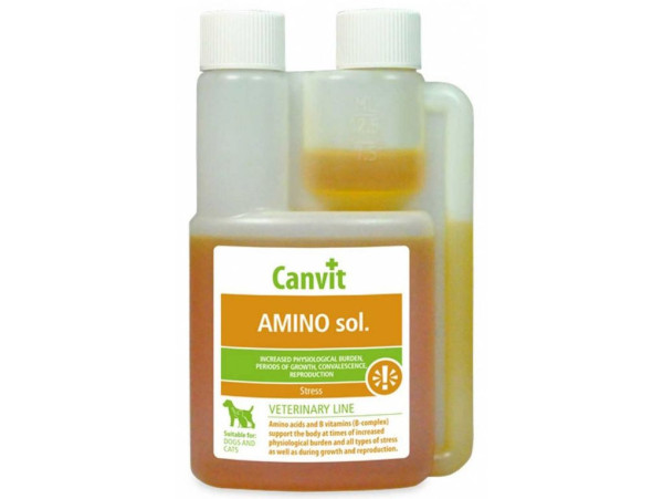 Аминосол canvit aminosol иммуномодулятор жидкая комплексная витаминная добавка для животных, 1 л