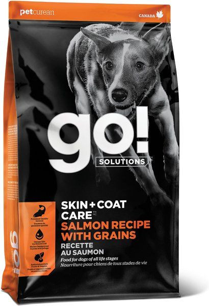 Гоу! Шкіра + Шерсть Go! Solutions Skin + Coat Care Salmon Recipe with Grains for Dogs сухий корм із лососем для собак, 11,4 кг (FG00008)