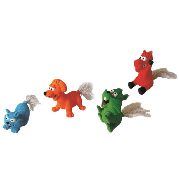 Іграшка для собак TETRAPET York, латексні тваринки, 8 см