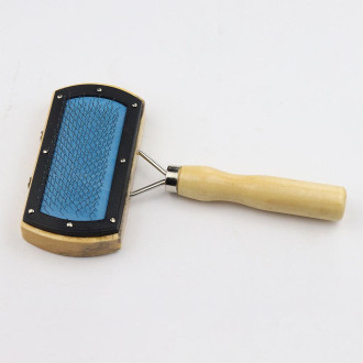 Пуходерка дерев'яна без напилення"Пухнастики"  10*17см