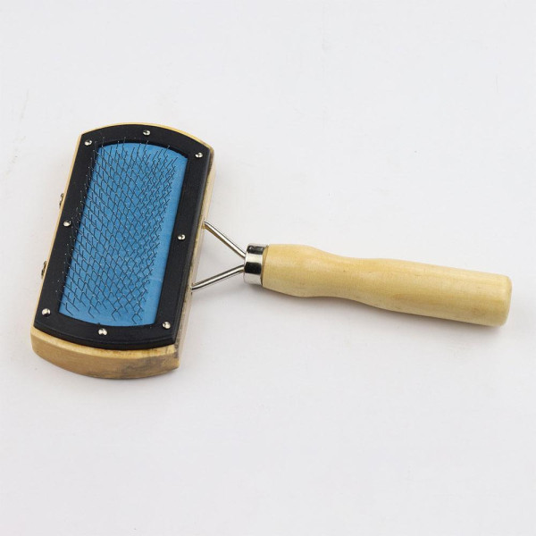 Пуходерка дерев'яна без напилення"Пухнастики"  10*17см